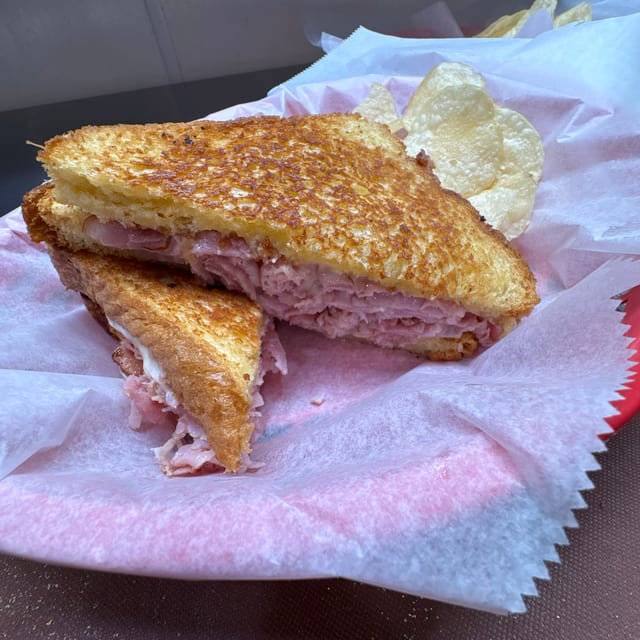 Griddled Ham and Cheese.